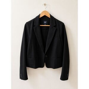 GAP Women's Black Blazer Jacket Size Small Classic One-Button Career